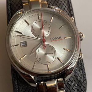 Fossil CH2975 silver Chronograph Watch Working